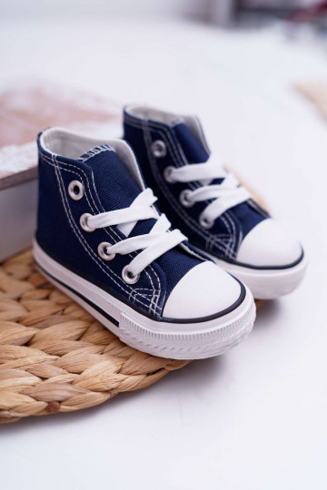 Kids' High Sneakers Navy Blue Filemon 2