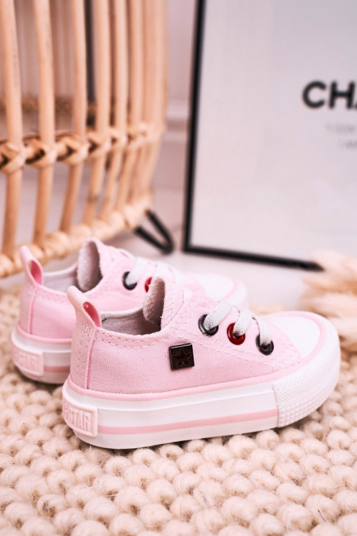 Children's Classic Low Sneakers BIG STAR HH374197 Pink