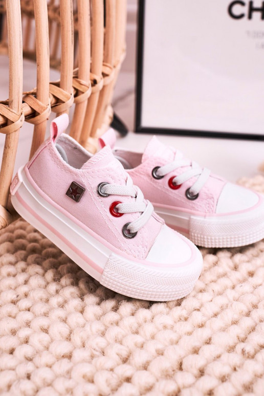 Children's Classic Low Sneakers BIG STAR HH374197 Pink