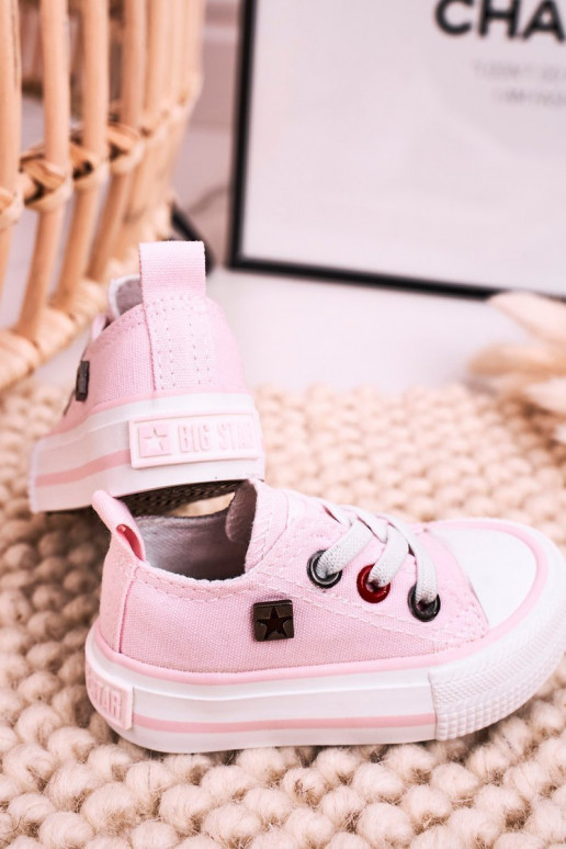Children's Classic Low Sneakers BIG STAR HH374197 Pink