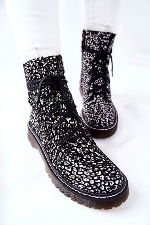 Women's Ankle Boots Maciejka Black and white 01609-48