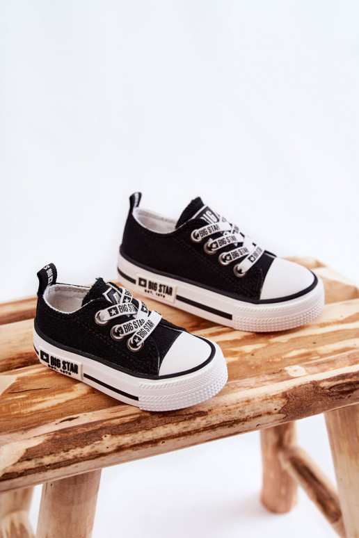 Children's Cloth Sneakers BIG STAR KK374069 Black