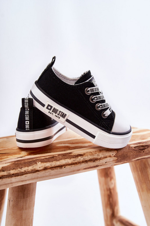 Children's Cloth Sneakers BIG STAR KK374069 Black