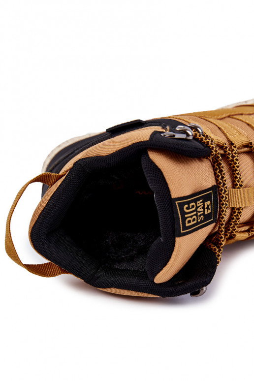 Damskie Wysokie Buty Trekkingowe Big Star KK274609 Camel