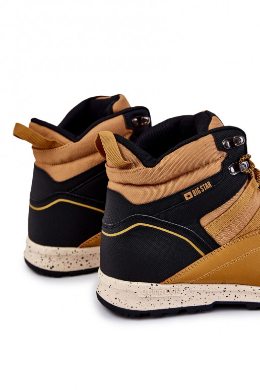 Women's High Trekking Shoes Big Star KK274609 Camel