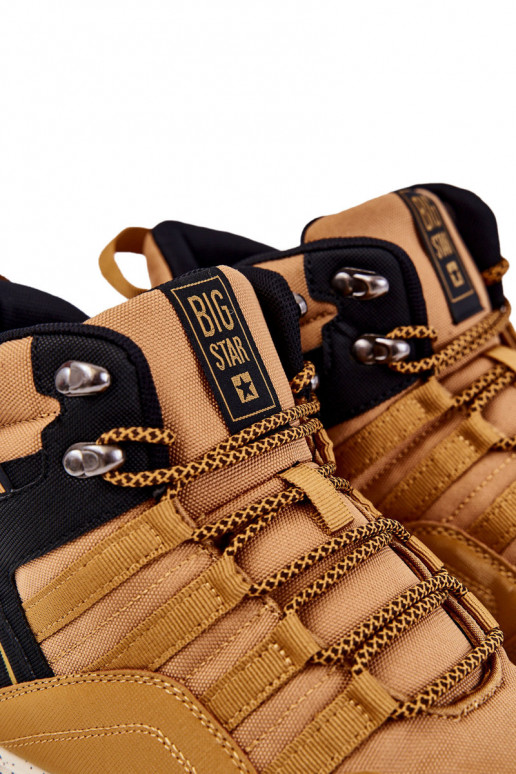 Women's High Trekking Shoes Big Star KK274609 Camel