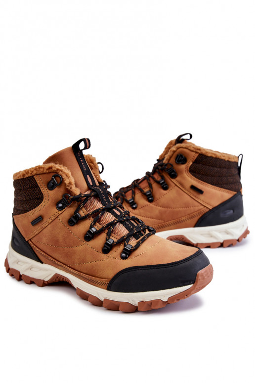 Men's Warm Boots Trekking Shoes Cross Jeans KK1R4021C Camel