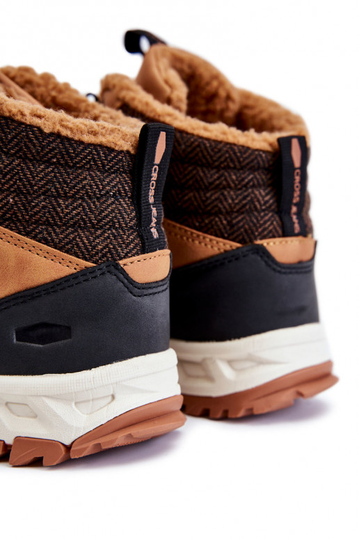 Men's Warm Boots Trekking Shoes Cross Jeans KK1R4021C Camel