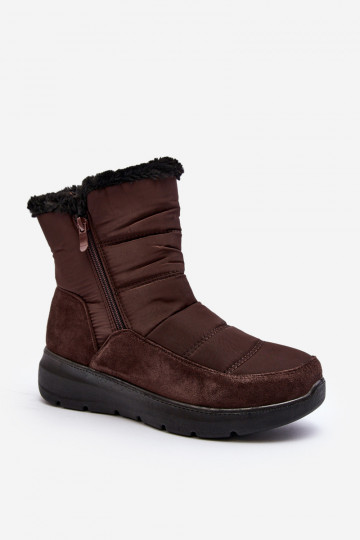 Women's Snow Boots with Fur Brown Primose 2