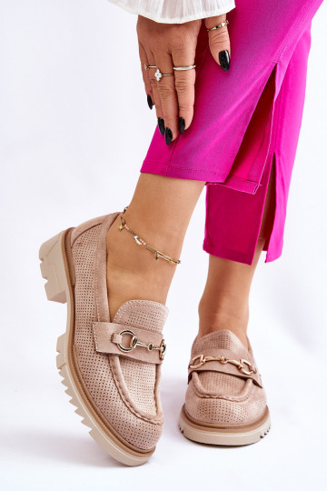 Classic Women's Loafers Loafers Beige Kolton 2