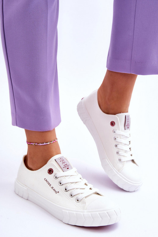 Classic Women's Sneakers Cross Jeans LL2R4052 White