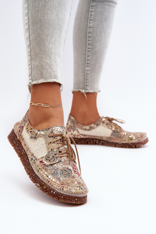 Women's Leather Shoes Maciejka 05850-22 Light Beige