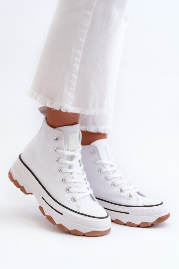 White Platform High Top Women's Sneakers Valvia 2