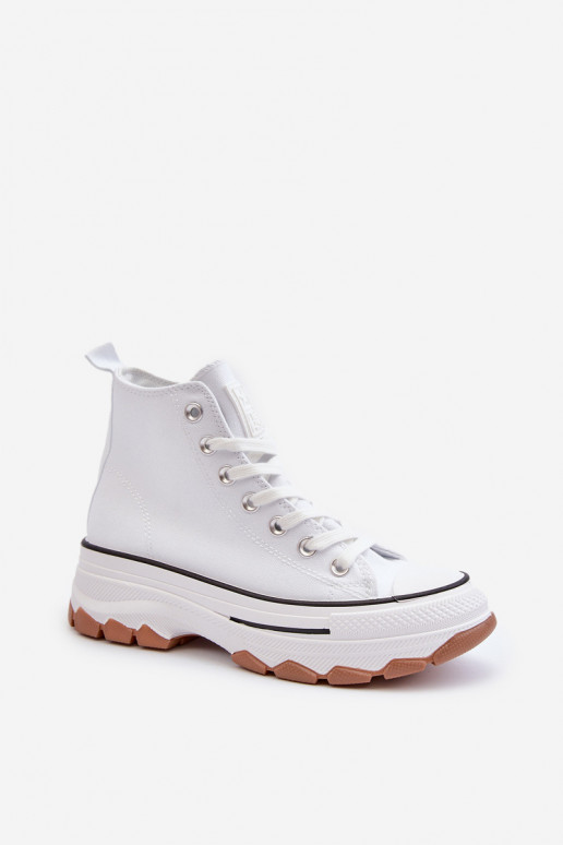 White Platform High Top Women's Sneakers Valvia