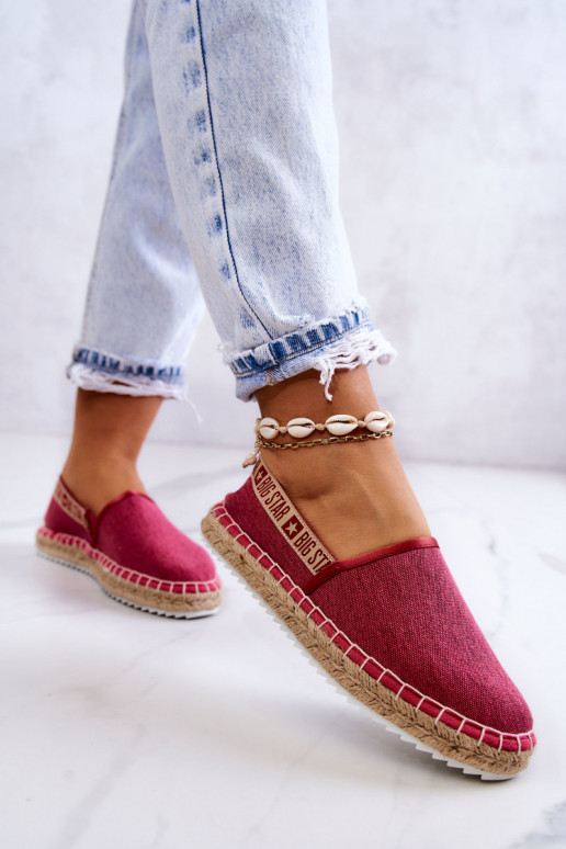 Slip-on espadrilles Big Star JJ274880 Dark pink