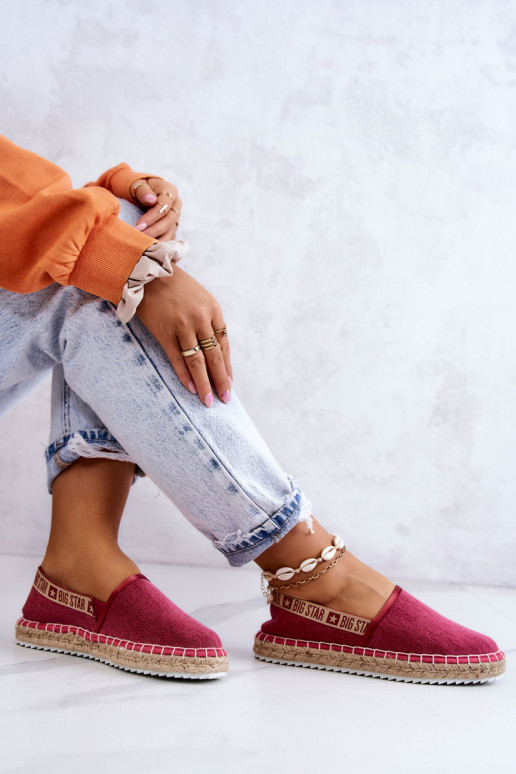 Slip-on espadrilles Big Star JJ274880 Dark pink
