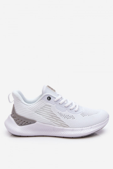 Damskie Lekkie Buty Sportowe Memory Foam System Big Star LL274297 Białe 2