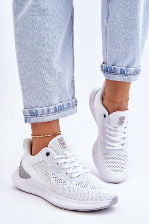 Women's Light Sports Shoes Memory Foam System Big Star LL274297 White