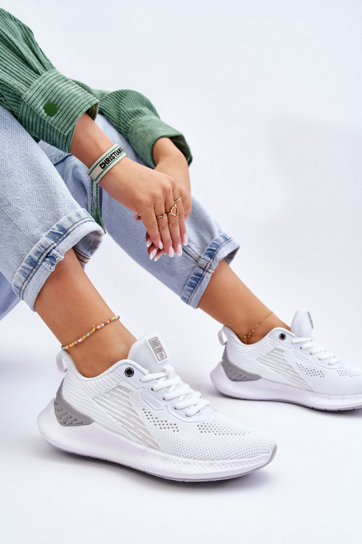 Women's Light Sports Shoes Memory Foam System Big Star LL274297 White