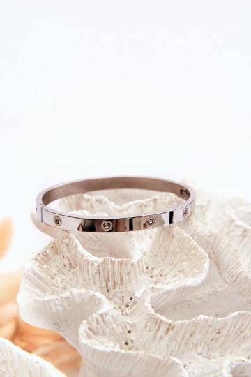 Steel Bracelet with Cubic Zirconia Silver Lauren 2