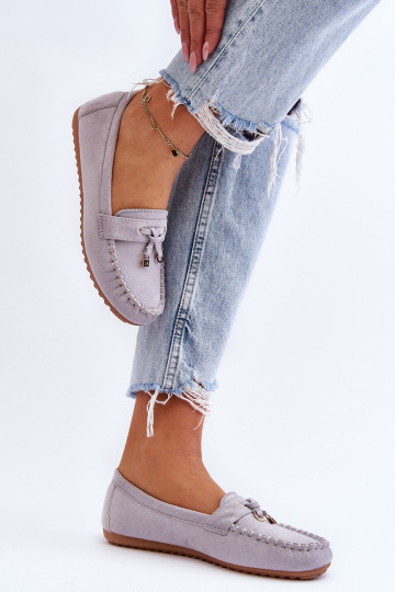 Classic Suede Loafers Grey Good Time 2