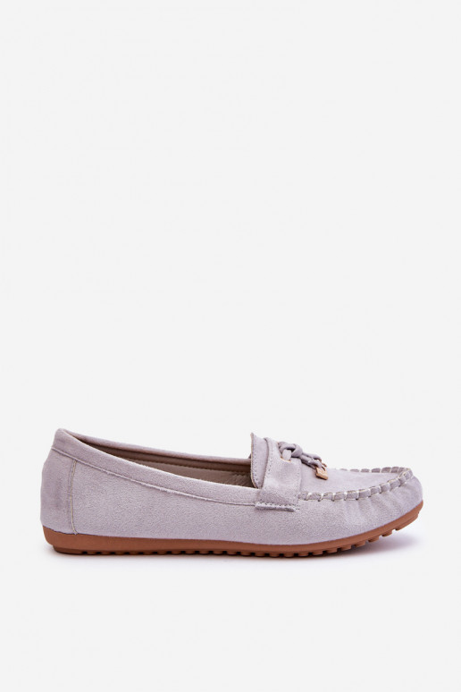 Classic Suede Loafers Grey Good Time
