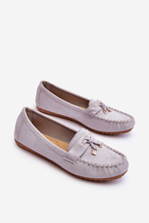 Classic Suede Loafers Grey Good Time