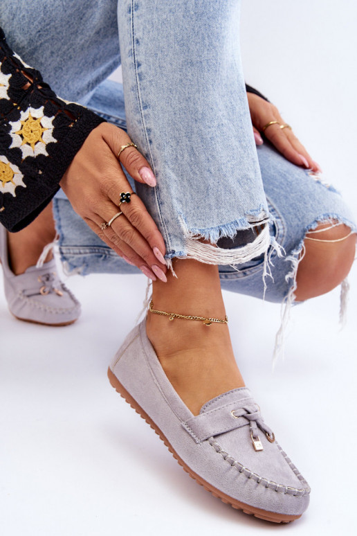 Classic Suede Loafers Grey Good Time