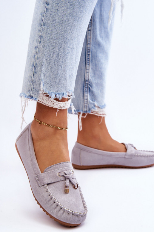 Classic Suede Loafers Grey Good Time