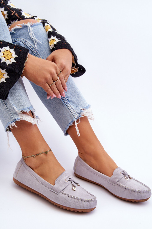 Classic Suede Loafers Grey Good Time