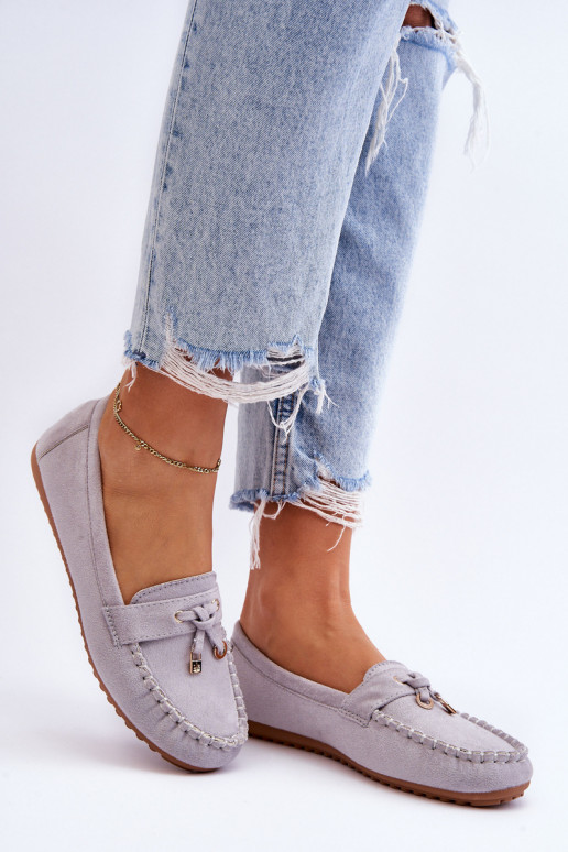 Classic Suede Loafers Grey Good Time