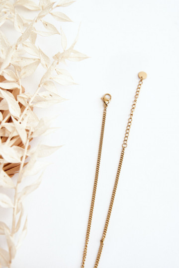 Women's Armor Chain With White Flowers Gold 2