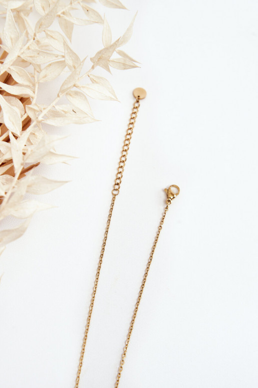 Delicate Chain With Gold Hearts