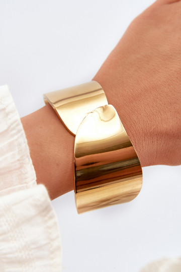 Women's Bracelet With Flowers Stainless Steel Gold
