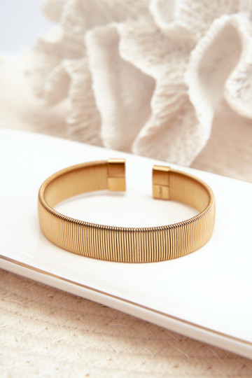 Elastic Women's Stainless Steel Bracelet Gold 2