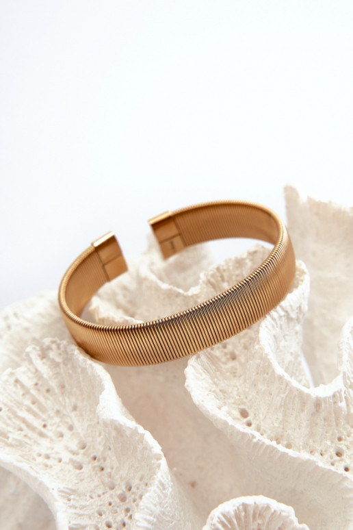 Elastyczna Bransoleta Damska Ze Stali Nierdzewnej Złota