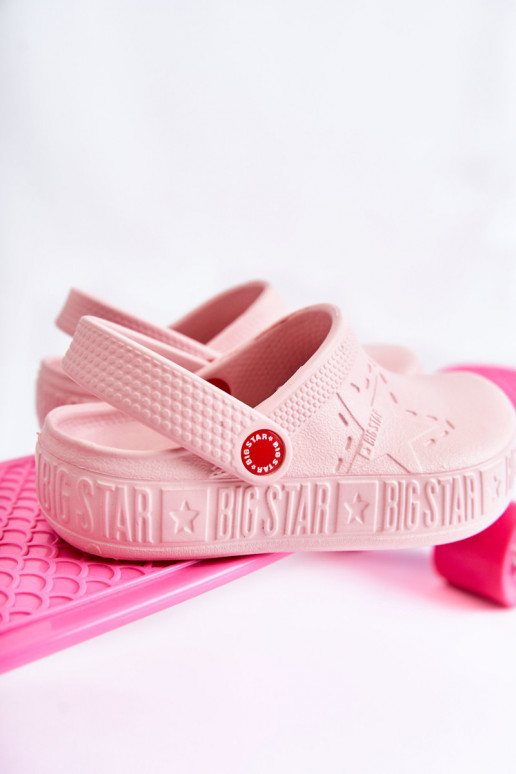 Children's Light Slippers Kroks Big Star II375007 Pink