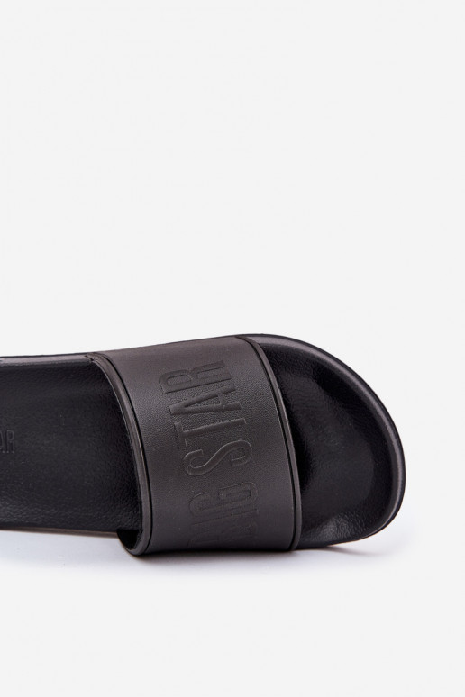 Light Foam Men Slippers Big Star MM174322 Black