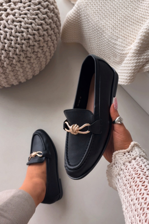 Women's Loafers With Decorative Detail Black Rosynne