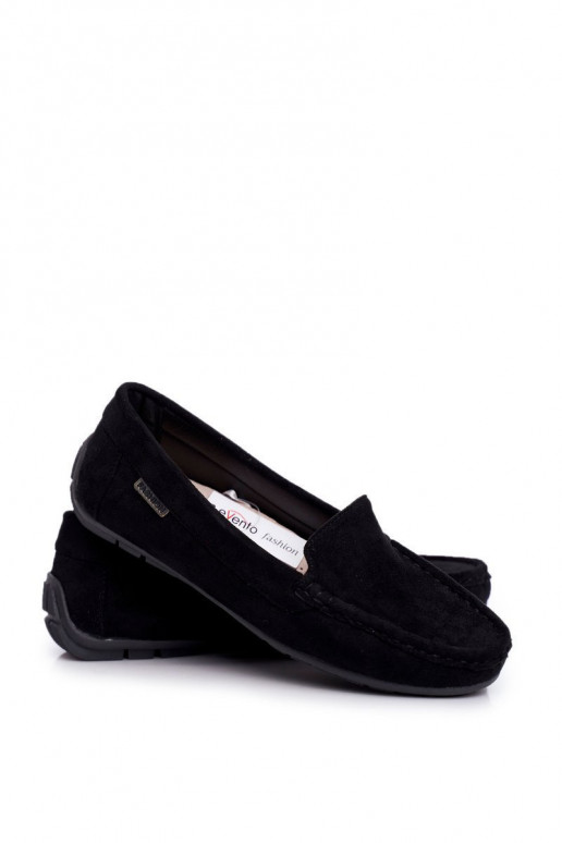 Morreno Women's Black Suede Moccasins