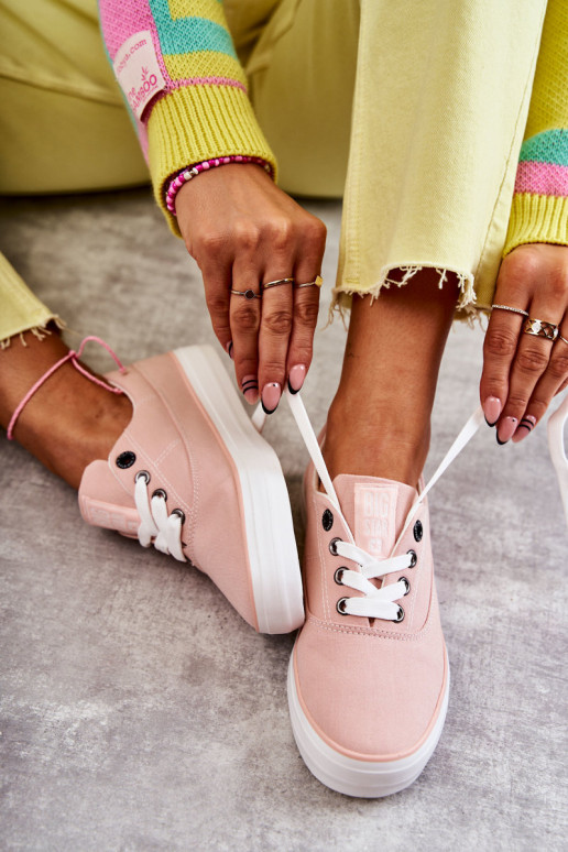 Women's Cloth Sneakers Big Star KK274020 Nude