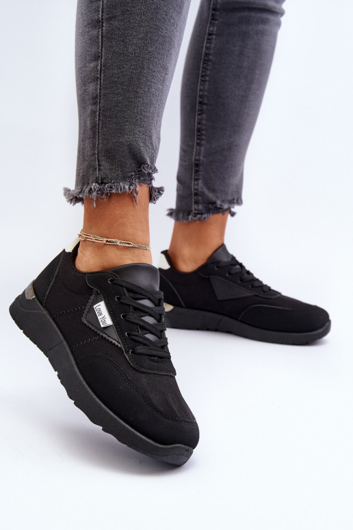 Women's Black Sports Sneakers Vovella