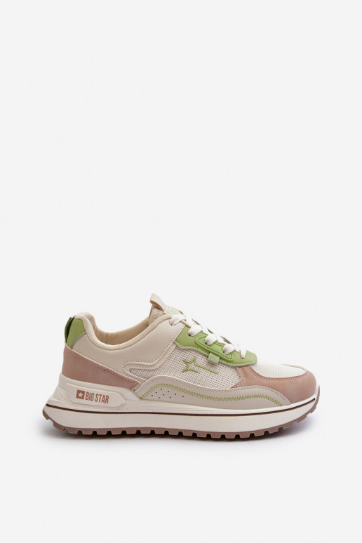 Women's Sneakers Big Star NN274A091 Beige-Green