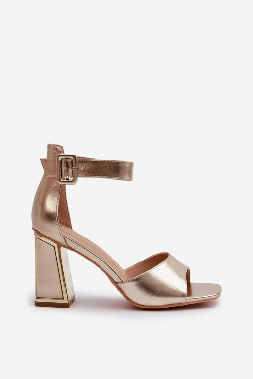 Elegant Women's Sandals with Gold Heels Rosazara