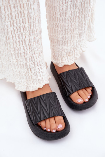 Women's Foam Platform Sandals Black Vanesha 2