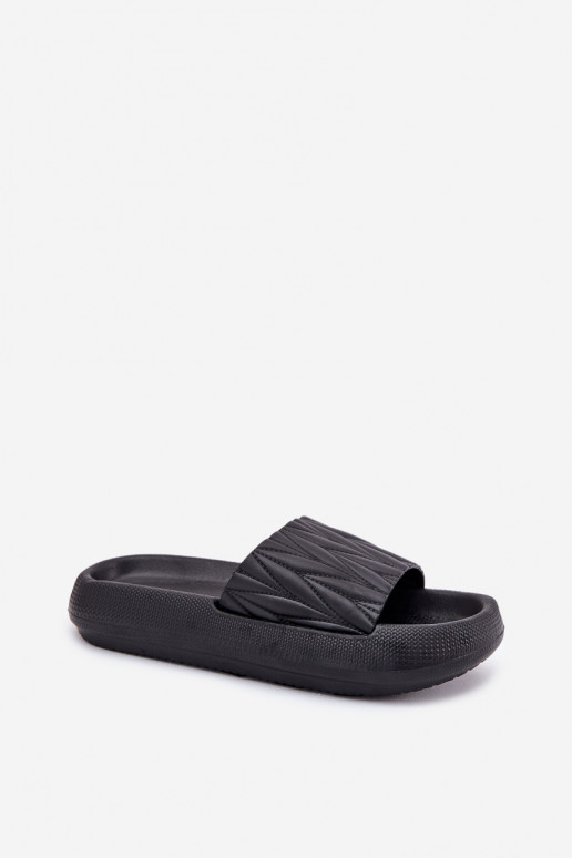 Women's Foam Platform Sandals Black Vanesha