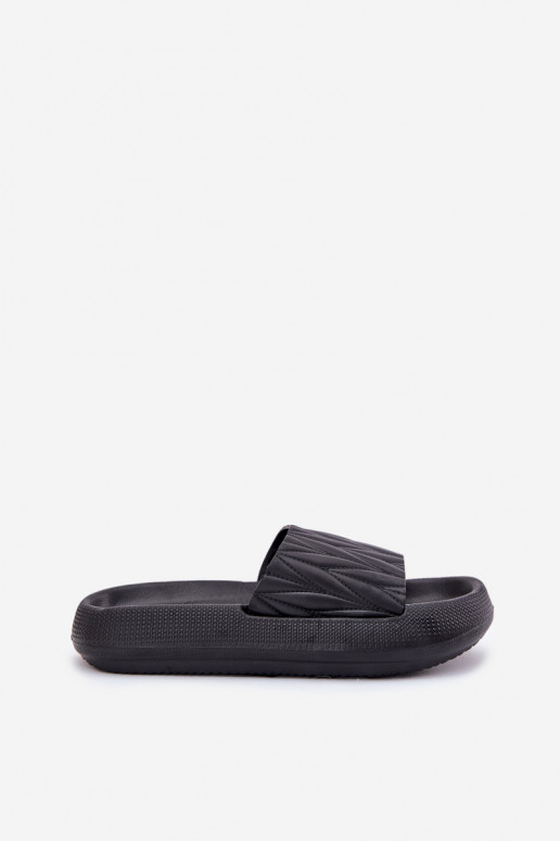 Women's Foam Platform Sandals Black Vanesha