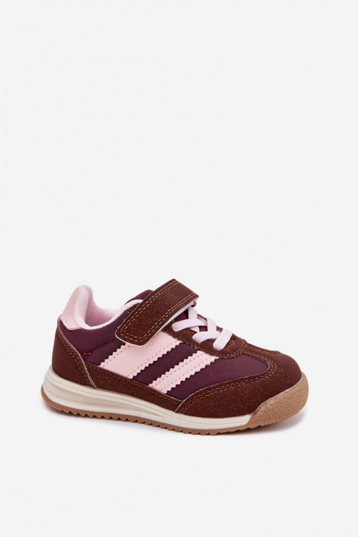 Children's Sneakers Sports Shoes With Velcro Brown Viona