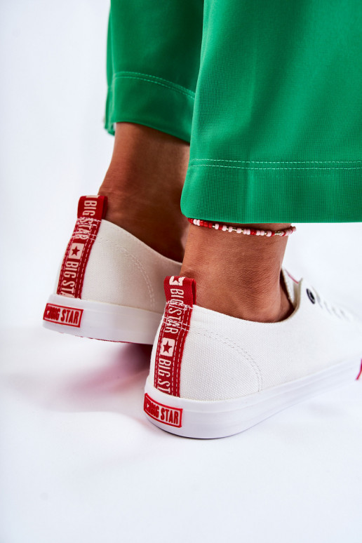 Women's Big Star Sneakers FF274087 White and Red