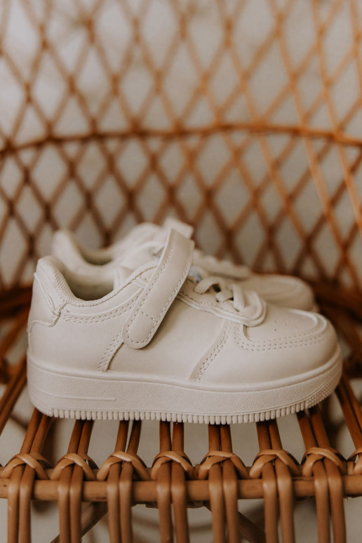 Children's Sport Shoes With Velcro Beige Elike